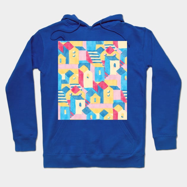 Matisse Rainbow Houses Hoodie by Carolina Díaz